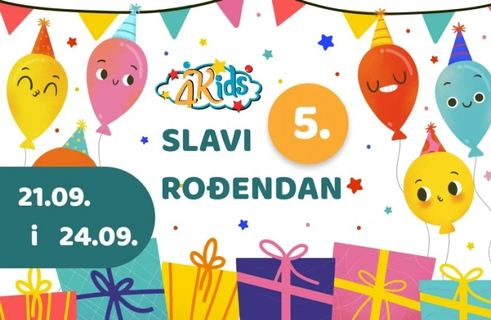 Slavimo mali jubilej- Dobro došli na veliku 4Kids rođendansku zabavu!