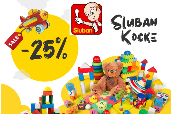 Black Month Akcija - Sluban kocke za decu