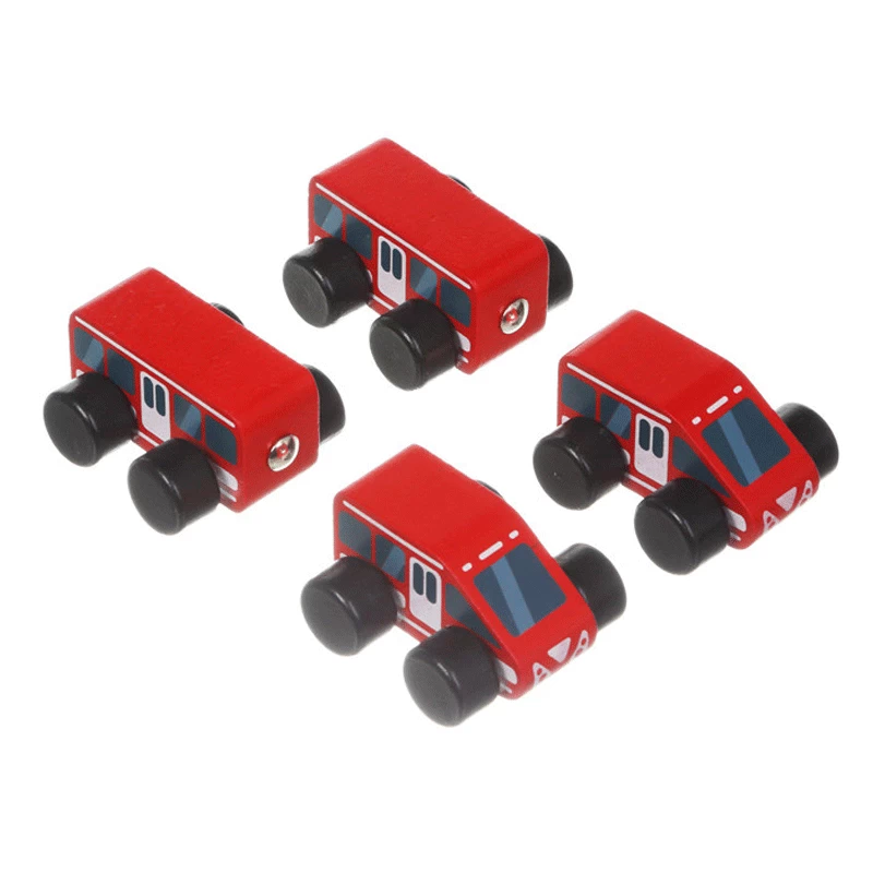 Cubika drvena igračka Express voz, 4 elemenata