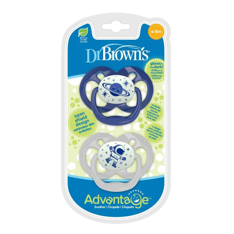 Dr Brown's svetleća varalica Advantage Blue, 6-18m