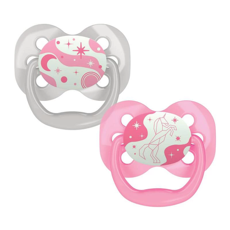 Dr Brown's svetleća varalica Advantage Pink, 0-6m