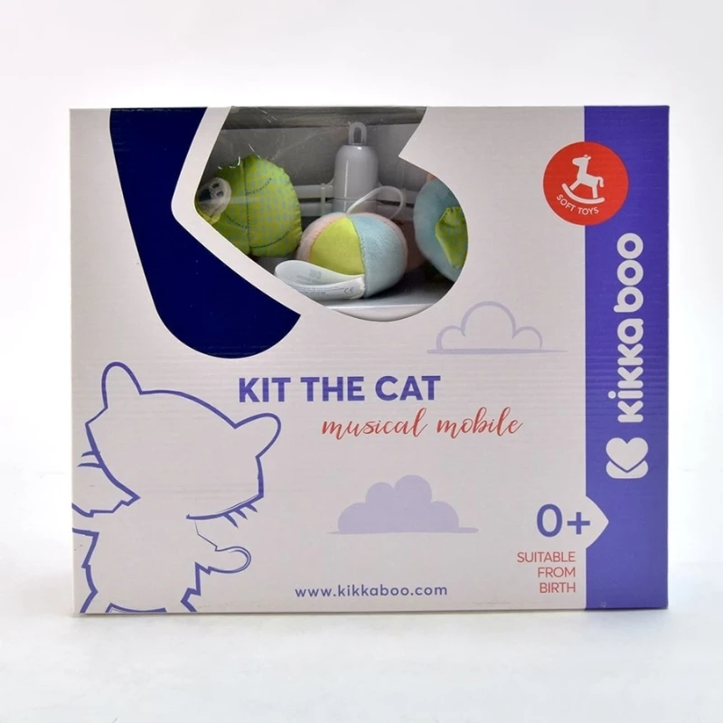 Kikka Boo Kit the Cat muzička vrteška za krevetac