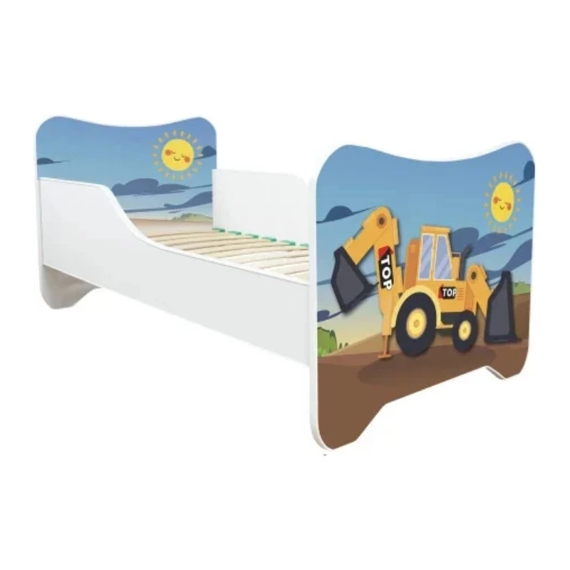 Krevet za decu Happy Kitty Excavator, 160x80 cm 4Kids