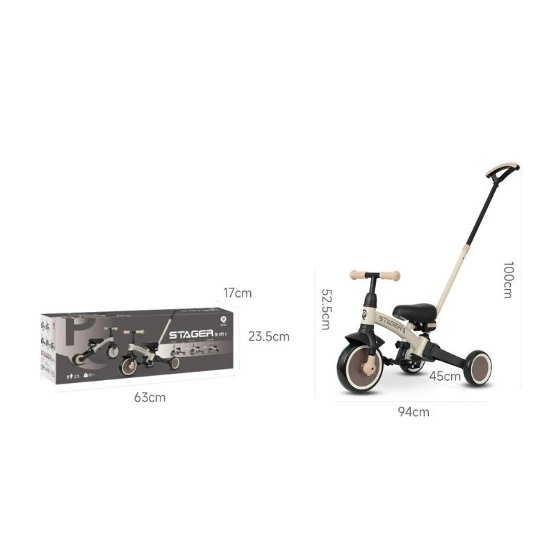 QPlay Stager tricikl za decu Pink, 12m+