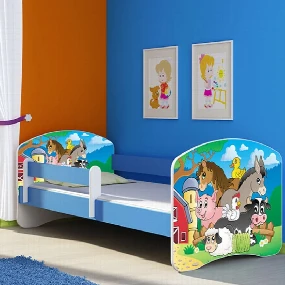 Acma 2 Životinje krevet za decu Blue, 140x70