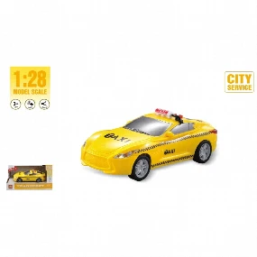 Auto Taxi igračka za dečake, Žuta