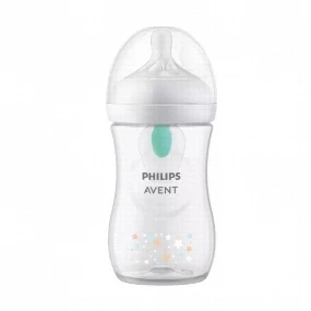 Avent plastična flašica Natural Response Anti-colic Deco Stars 260 ml, 1m+