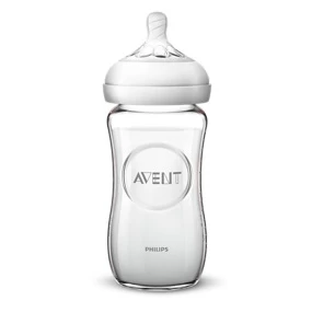 Avent staklena flašica za bebe Natural 240ml, 1m+