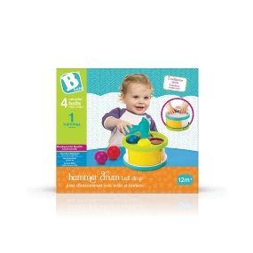 BKids edukativna igračka Hammer drum ball drop