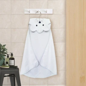 Baby Textil peškir za bebe sa kapuljačom Meda Bela, 100x100 cm