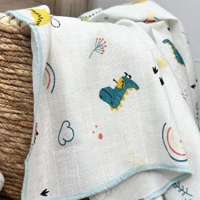 Baby Textil tetra pelena za bebe od muslina Dino, 2/1