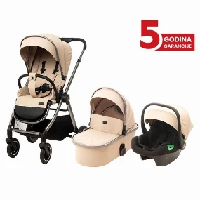 BBO Charm kolica za bebe 3u1 Beige, 0m+