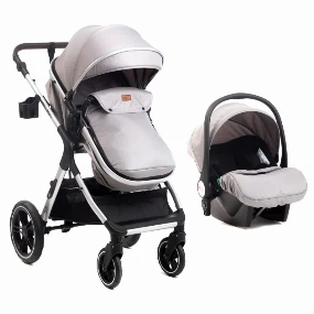BBO Dory kolica za bebe set 3u1 Grey, 0m+