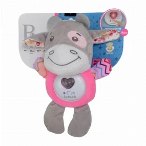 BBO Toys muzička igračka za bebe za laku noć Magare Pink, 0m+