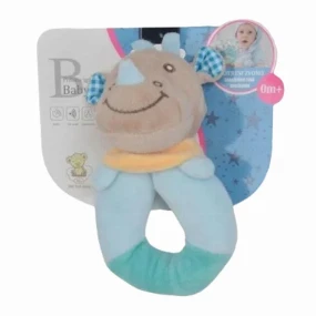 BBO Toys plišana zvečka za bebe Jednorog Blue, 0m+