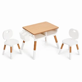 BBO Set dečiji sto i stolice Natur, 12m+