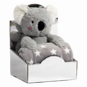 BBO set plišana igračka + ćebence Koala Grey