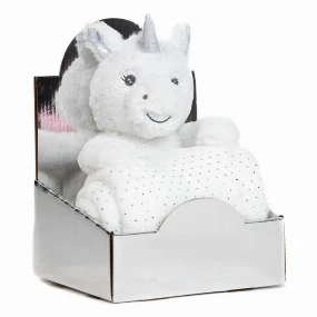 BBO set plišana igračka + ćebence White Unicorn