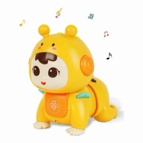 BBO Toys igračka za bebe Beba koja puzi Yellow, 18m+