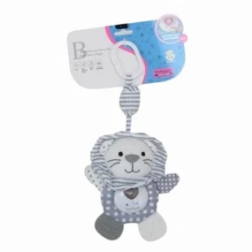 BBO Toys muzička plišana igračka za bebe Lav, Grey