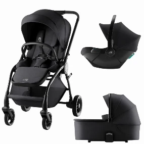 Britax Romer Rio kolica za bebe 3u1 Black, 0m+