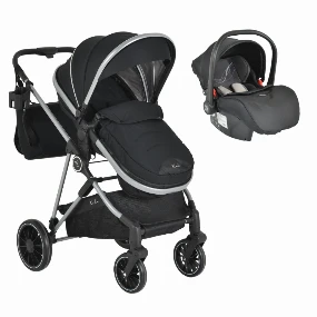Cangaroo Kali kolica za bebe 3u1 Black, 0m+