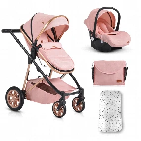 Cangaroo kolica za bebe Midas Pink 2u1, 0m+
