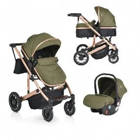Cangaroo Thira kolica za bebe 3u1 Green, 0m+