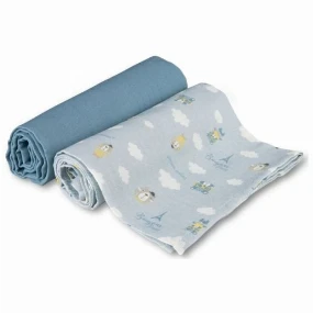 Canpol Babies Bonjour Paris tetra pelene za bebe od muslina 2kom, Blue