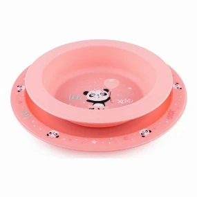 Canpol Babies Exotic Animals pribor za hranjenje, Pink