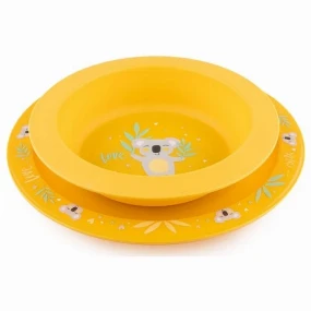 Canpol Babies Exotic Animals pribor za hranjenje Yellow