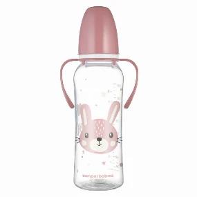 Canpol Babies flašica sa ručkama za bebe Animals 250ml, Pink