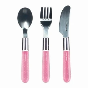 Canpol Babies metalni pribor za hranjenje Pink