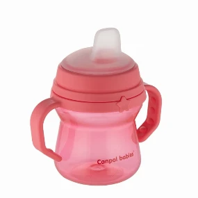 Canpol Babies šolja sa silikonskim kljunom 150ml, Pink