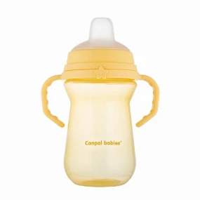 Canpol Babies šolja sa silikonskim kljunom 250ml, Žuta