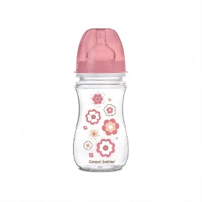 Canpol flašica za bebe Antikolik Easy Start New Born Baby sa širokim vratom Pink 240 ml, 0m+