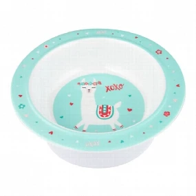 Canpol baby Melamin činija sa prijanjajućim dnom Exotic Animals Turquoise, 270ml