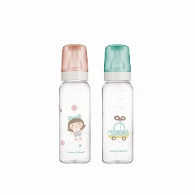 Canpol Baby staklena flašica 240ml, Print