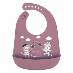 Canpol silikonska portikla sa džepom Bonjour Paris Dark Red