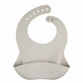 Canpol silikonska portikla za bebe sa džepom Dots, Grey