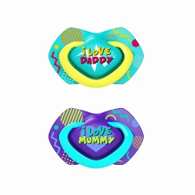 Canpol silikonska varalica Neon Love Purple Blue, 6-18m