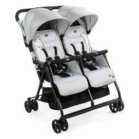 Chicco kolica za blizance Ohlala Silver Cat, 0m+