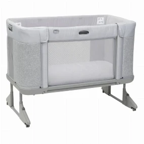 Chicco krevetac za bebe Next 2 Me Forever Ash Grey, 0m+