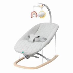 Chicco ležaljka za bebe Zen Wave Wooden Grey, 0m+