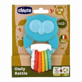 Chicco Toys Eco zvečka za bebe Sova