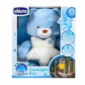 Chicco Toys igračka za bebe Goodnight Meda Plava, 0m+