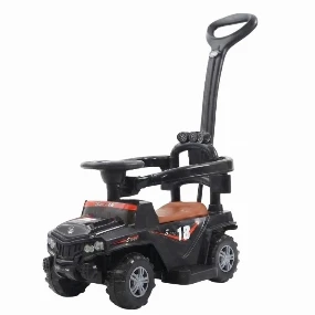 Dečija guralica na akumulator 4u1 Džip Crni