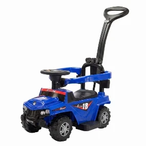 Dečija guralica na akumulator 4u1 Džip Plavi