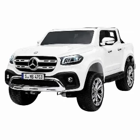 Dečiji auto Mercedes Benz X Class 4 x 4 na akumulator Dvosed Beli