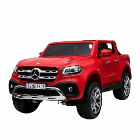 Dečiji auto Mercedes Benz X Class 4 x 4 na akumulator Dvosed Crveni